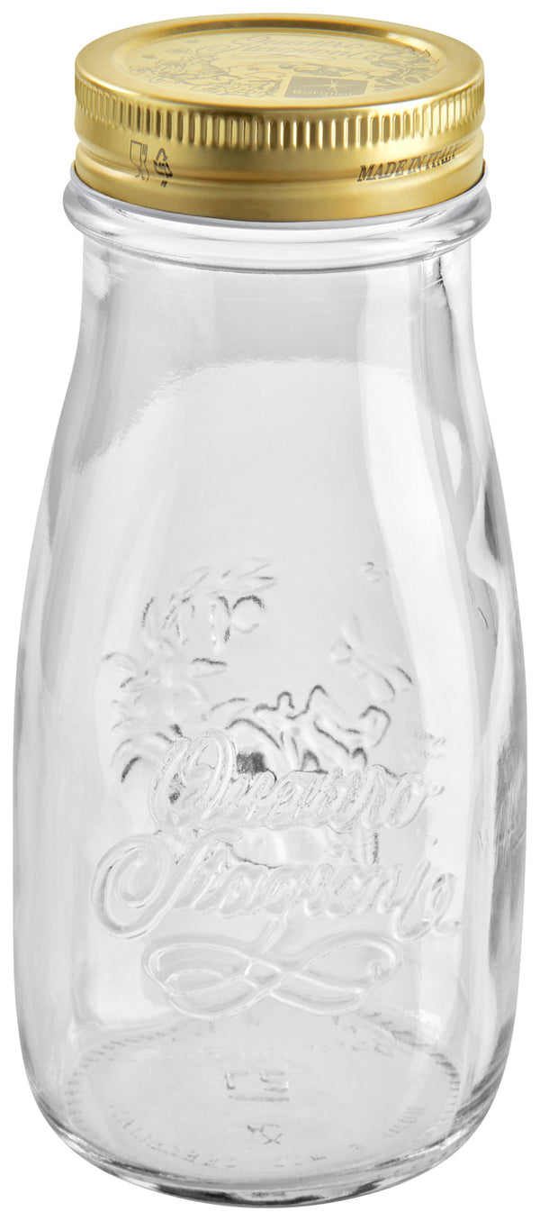 butelka Quattro Stagioni z pokrywką; 440ml, 5.4x15.5 cm (ØxW); transparentny; 12 sztuka / opakowanie