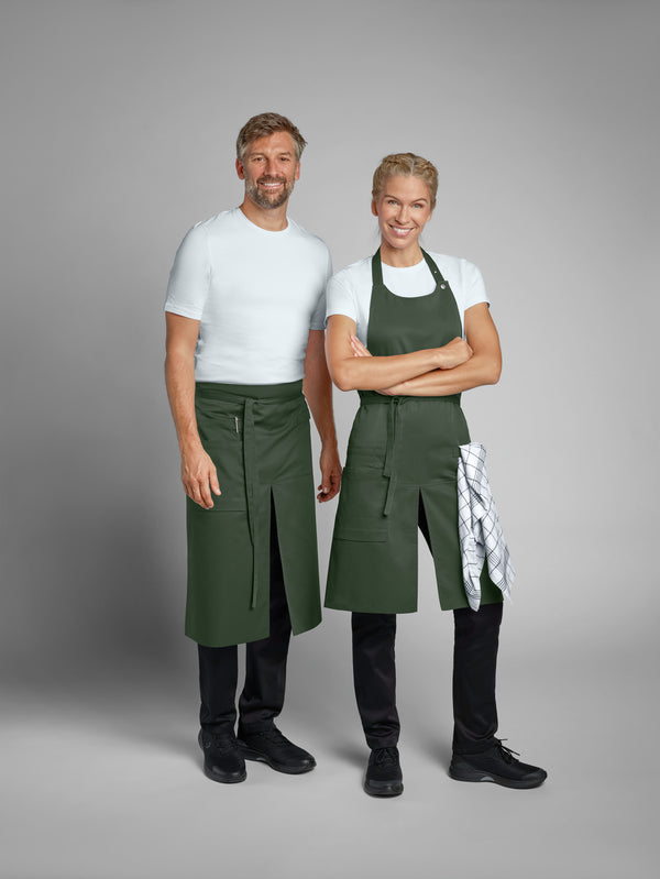 Schürze Juno 75x80 cm (LXB); 75x80 cm (DxS); ciemna oliwka