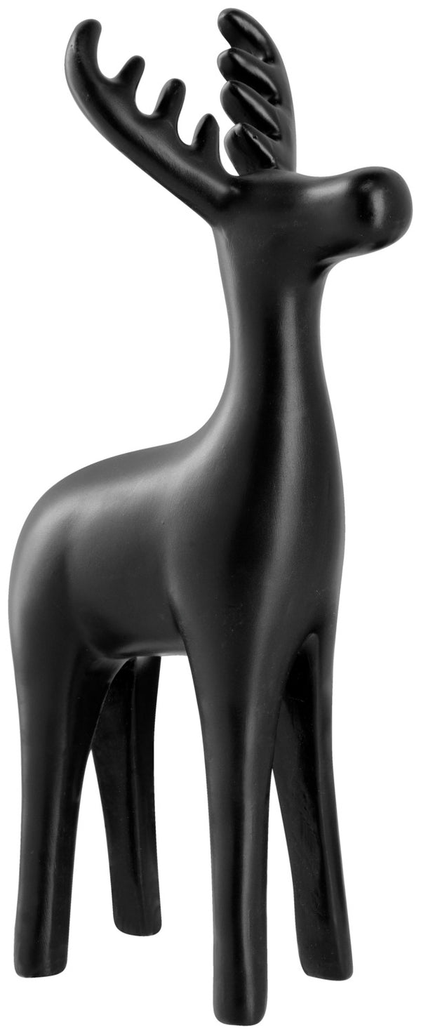 dekoracyjny renifer Saron; 14x7.5x25 cm (DxSxW); czarny