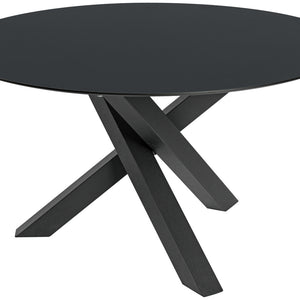 stół Gwin; 130x72 cm (ØxW); Platte antracyt