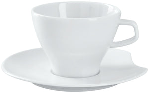 spodek do kubka / filiżanki do kawy/cappucino Contrast; 16 cm (Ø); biały; okrągły; 6 sztuka / opakowanie