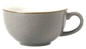 Cappuccino Tasse Stonecast Grey ; 280ml, 11x6 cm (ØxW); szary/brązowy; okrągły; 12 sztuka / opakowanie