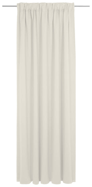 Blickdichter Vorhang Opal; 132x175 cm (SxW); biel kremowa