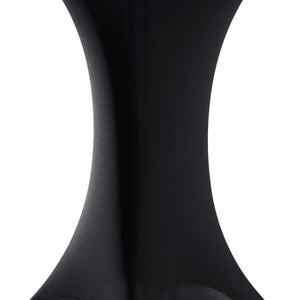 pokrowiec stretch na stół koktajlowy Grace; 80x110 cm (ØxW); czarny; okrągły