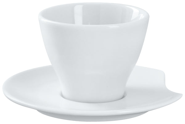 spodek do espresso/kubka Contrast; 12 cm (Ø); biały; okrągły; 6 sztuka / opakowanie