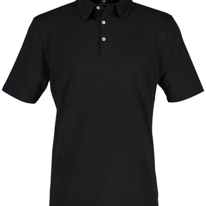 Herren-Polo Malme Halbarm; Kleidergröße L; czarny