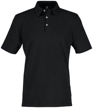 Herren-Polo Malme Halbarm; Kleidergröße L; czarny
