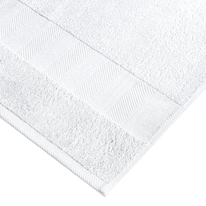 Handtuch Evora Fischgrat Bordüre; 50x100 cm (SxD); biały