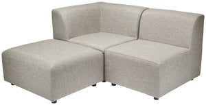 Outdoor-Lounge-System Modesco Mittelelement; 70x85x76 cm (SxGxW); siedzisko beżowy