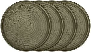 talerz z wysokim rantem Snug; 1250ml, 26x4.5 cm (ØxW); oliwka; okrągły; 4 sztuka / opakowanie