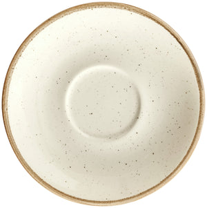 spodek do filiżanki do espresso Sidina; 12x2.5 cm (ØxW); beżowy; okrągły; 6 sztuka / opakowanie