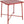 Outdoor Tisch Sentra quadratisch; 70x70x76 cm (DxSxW); czerwony; kwadrat