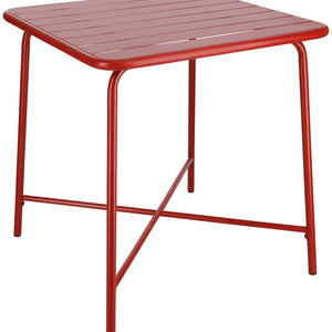 Outdoor Tisch Sentra quadratisch; 70x70x76 cm (DxSxW); czerwony; kwadrat