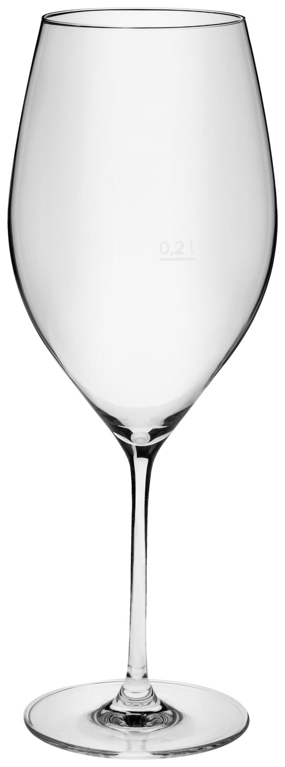 kieliszek do wina czerwonego Dilay ze znacznikiem pojemności; 920ml, 7.7x28 cm (ØxW); transparentny; 0.2 l Füllstrich, 6 sztuka / opakowanie