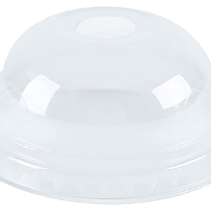 Deckel für Kaltgetränkebecher PLA mit Halmloch; 8.5x4.2 cm (ØxW); transparentny; 50 sztuka / opakowanie