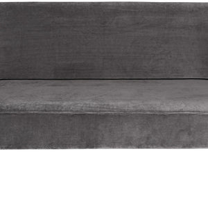 sofa 3-osobowa Lasse aksamit; 155x60x82 cm (SxGxW); siedzisko taupe
