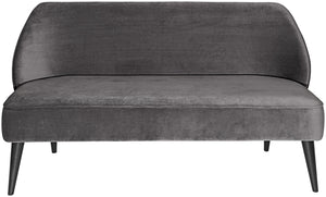 sofa 3-osobowa Lasse aksamit; 155x60x82 cm (SxGxW); siedzisko taupe