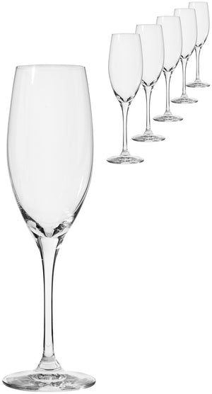 kieliszek do szampana Chateau bez znacznika pojemności; 250ml, 4.8x21.6 cm (ØxW); transparentny; 6 sztuka / opakowanie