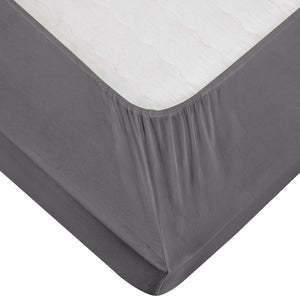 prześcieradło z gumką Jersey; 140-160x190-200 cm (SxD); antracyt