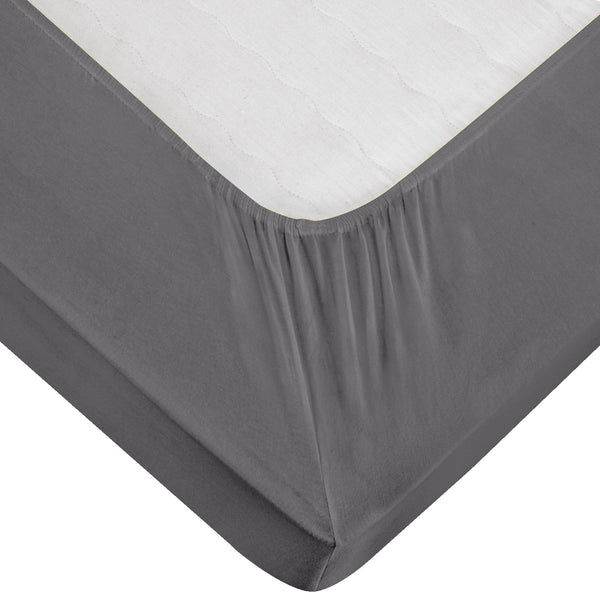prześcieradło z gumką Jersey; 140-160x190-200 cm (SxD); antracyt