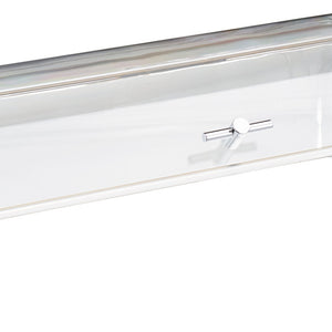 pokrywa roll-top Capo prostokątna; 54x33.5x18.5 cm (DxSxW); transparentny; prostokątny