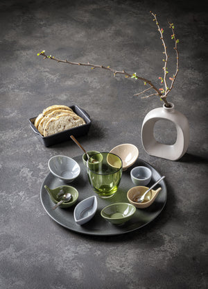 mini miseczki  Pise; 40ml, 8.8x5.2 cm (ØxW); beżowy; okrągły; 6 sztuka / opakowanie