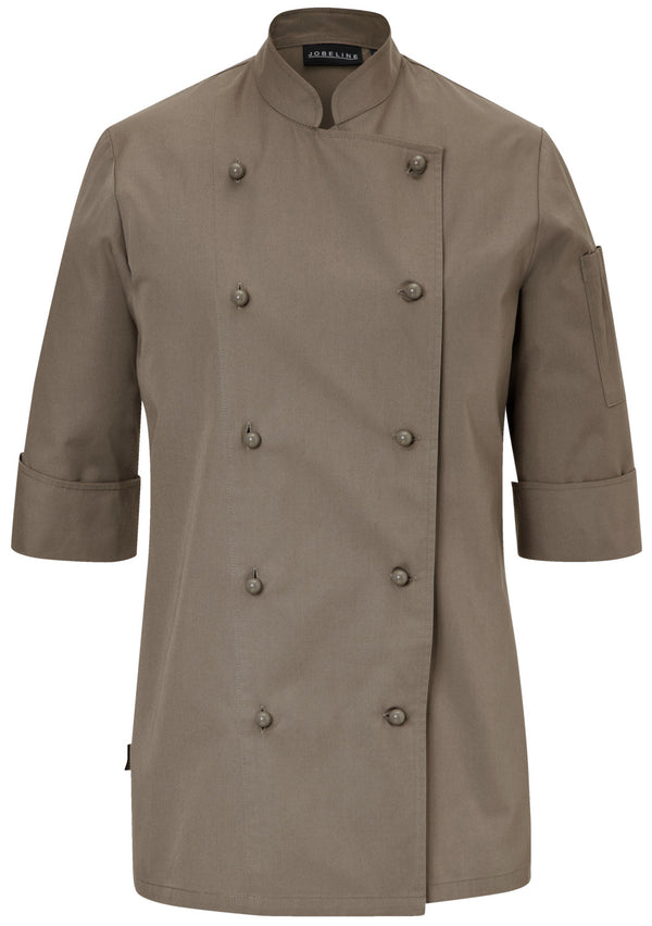 bluza kucharska damska Milan rękaw 3/4; Kleidergröße 54; taupe