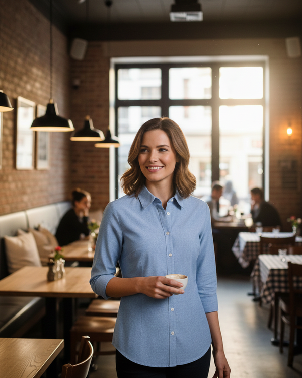 bluzka damska Branda rękaw 3/4