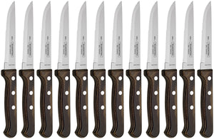 nóż do pizzy/steka Picanha; 23.5 cm (D); brązowy; 12 sztuka / opakowanie