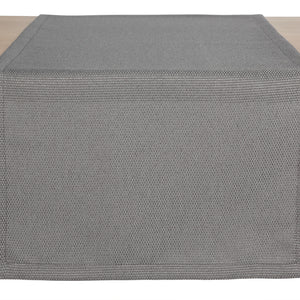 bieżnik Ambita ze strukturą; 40x130 cm (SxD); jasny szary; prostokątny