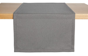 bieżnik Ambita ze strukturą; 40x130 cm (SxD); jasny szary; prostokątny