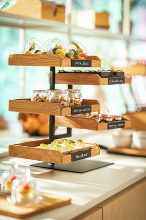 tablica do etykietowania Esino do pozycji bufetowych; 12x2.58 cm (SxW); czarny