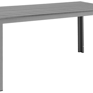Outdoor-Tisch Lamero rechteckig; 155x78x74 cm (DxSxW); szary/antracyt; stelaż szary; prostokątny