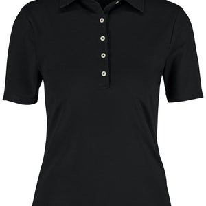 Damen-Polo Malme Halbarm; Kleidergröße S; czarny