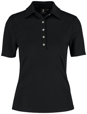 Damen-Polo Malme Halbarm; Kleidergröße S; czarny