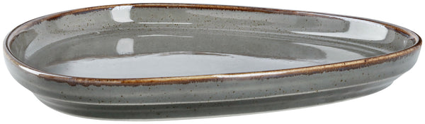 talerz płaski Sidina organisch mit Rand; 20.7x19.5x2 cm (DxSxW); szary; organiczny; 6 sztuka / opakowanie