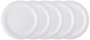 talerz lunch box Colora; 24.1 cm (Ø); biały; okrągły; 5 sztuka / opakowanie