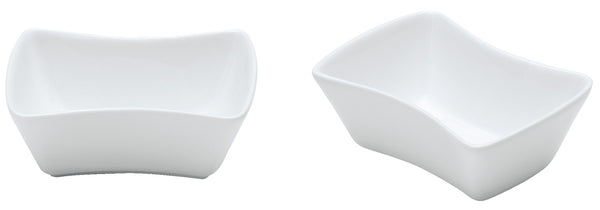 mini porcelana Anto; 32ml, 7.5x5.5x3 cm (DxSxW); biały; prostokątny; 12 sztuka / opakowanie