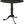Tischsäule Vintero; 73 cm (W); czarny