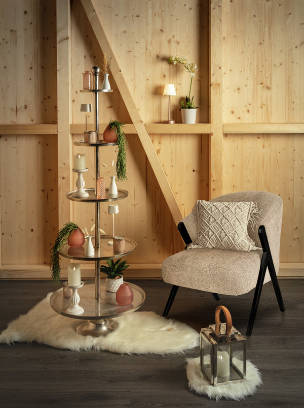 Etagere Edita; 60x170 cm (ØxW); srebro