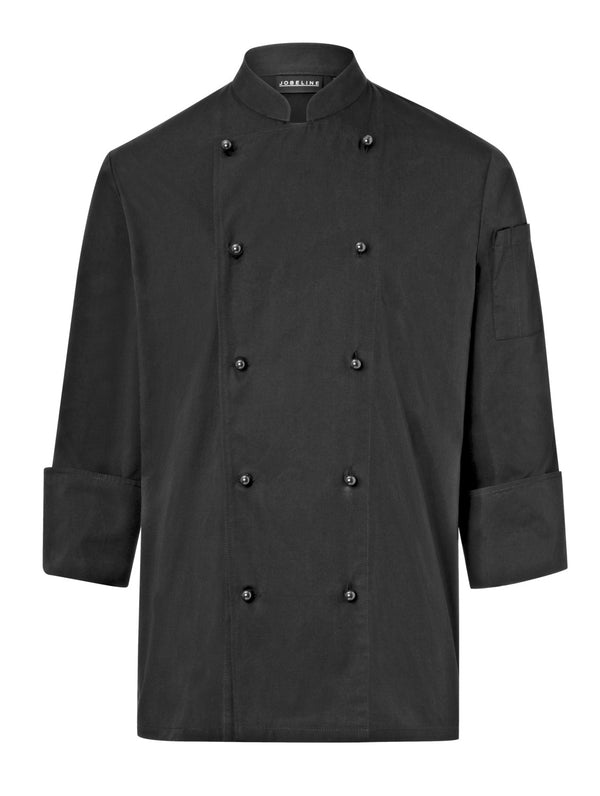 bluza kucharska męska Milan długi rękaw; Kleidergröße 58; czarny