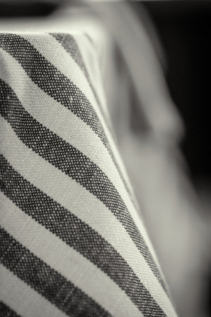 Tischläufer Glava; 40x120 cm (SxD); biel kremowa/antracyt