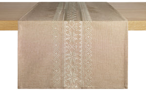 Tischläufer Nova Nordica; 40x130 cm (SxD); piasek/beżowy