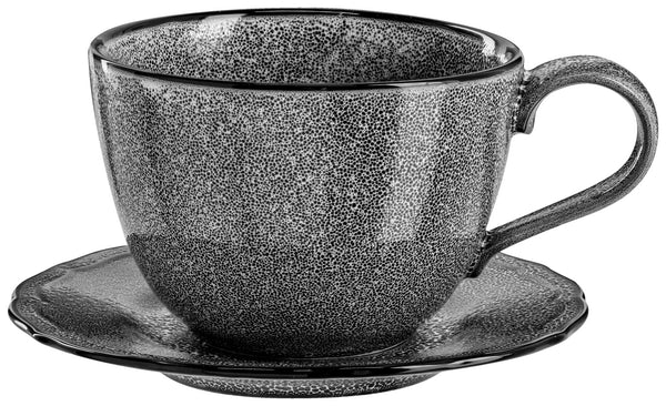 Kaffee-Obertasse Antiqus; 300ml, 10x7 cm (ØxW); szary; 6 sztuka / opakowanie