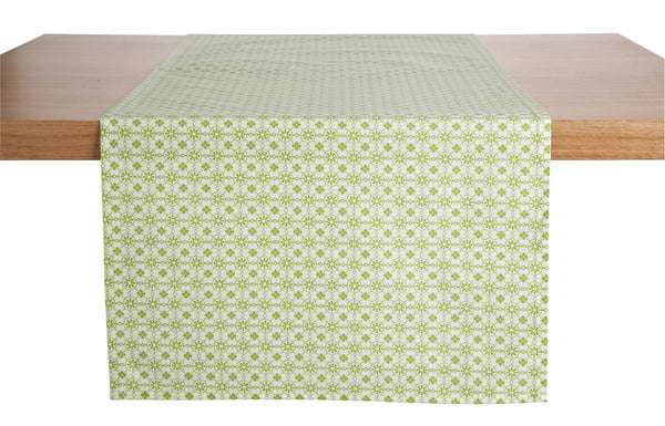 bieżnik Mataro; 40x130 cm (SxD); zielony; prostokątny
