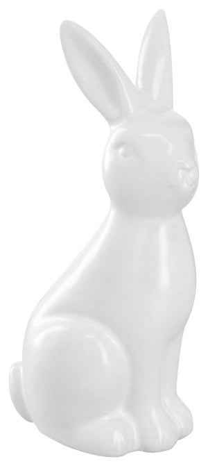 dekoracyjny zajączek wielkanocny Conny; 5.5x4.5x12 cm (DxSxW); biały