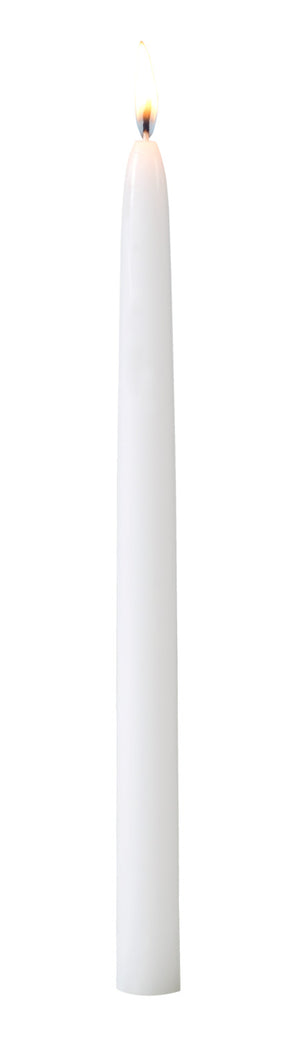 świeca stożkowa Chandel; 2.2x26 cm (ØxW); biały; 50 sztuka / opakowanie