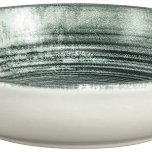 talerz głęboki Etana; 400ml, 17x4 cm (ØxW); biały/antracyt; okrągły; 6 sztuka / opakowanie
