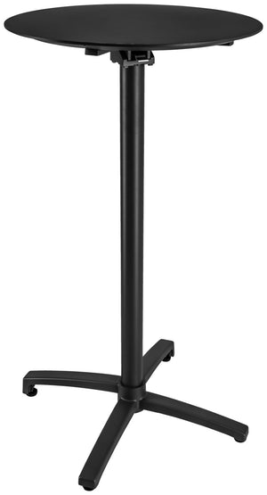 Outdoor-Aluminium-Stehtisch Taipa rund; 60x108 cm (ØxW); Platte czarny