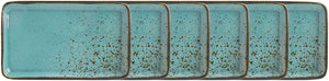 półmisek Palana; 21x13x2.1 cm (DxSxW); turkusowy; prostokątny; 6 sztuka / opakowanie